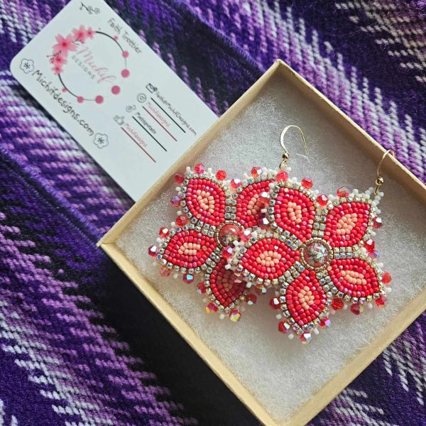 Fire Floral Earrings