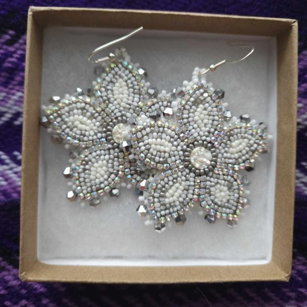 Snowflake Floral Earrings